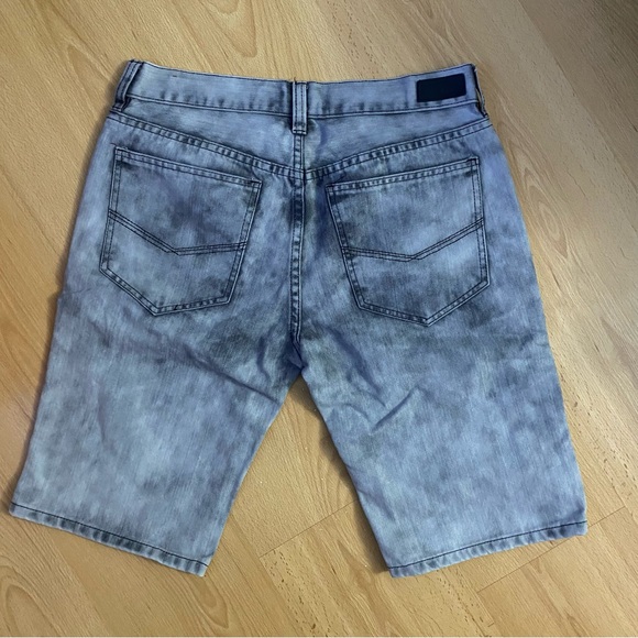 Men's Gray Denim Shorts - Picture 2 of 2
